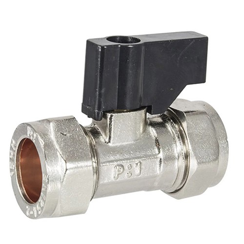 Express 15mm Isolating Valve with Lever Chrome CxC - 304618