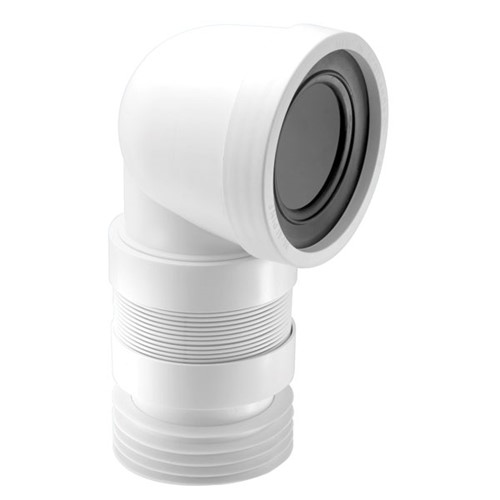 McAlpine 110mm x 90Deg 230 - 390mm Short Radius WC Connector