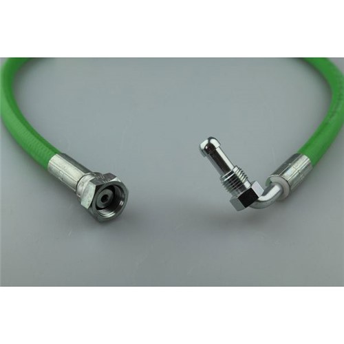 Anglo Nordic Mectron 1/4" M Elbow x 3/8" F Straight x 900mm Oil Line