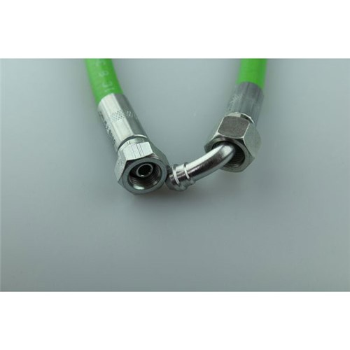 Anglo Nordic Mectron 1/4" F Elbow x 1/4" F Straight x 900mm Oil Line